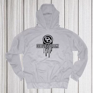 Grey retro hoodie