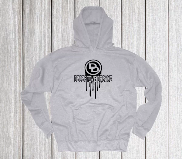 Grey retro hoodie