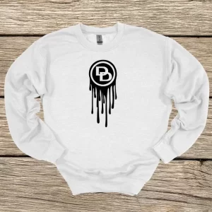 Pullovers white drip black