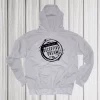 grey logo hoodie