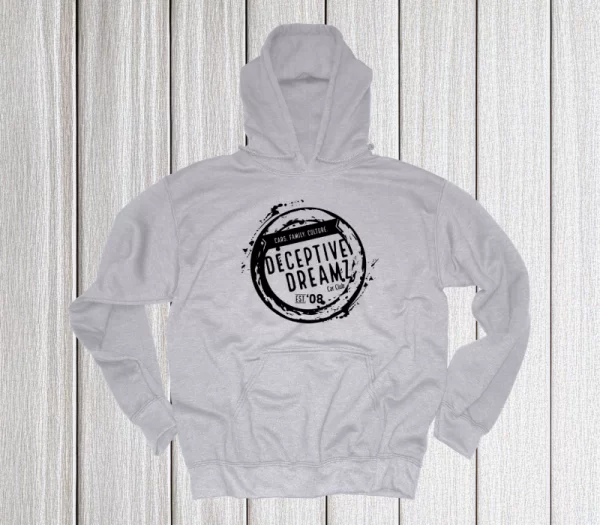 grey logo hoodie