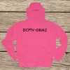 pink hoodie abrv black