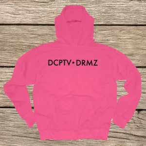 pink hoodie abrv black