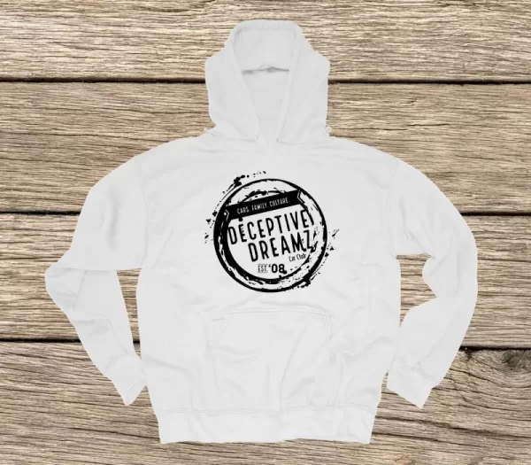 remix black white hoodie