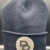 grey and black DD black beanie